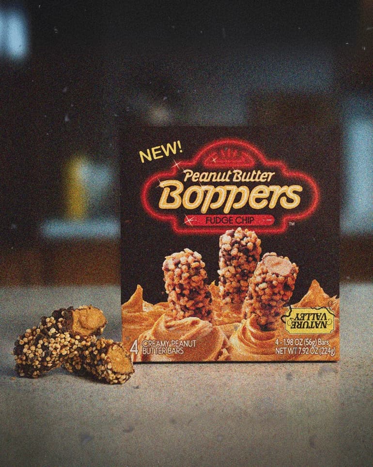 Nature Valley Fudge Chip Peanut Butter Boppers snack bars